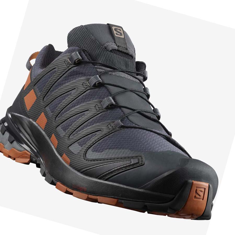 Salomon XA PRO 3D V8 GORE-TEX WIDE Trail Futócipő Férfi Fekete | HU 2088TCE